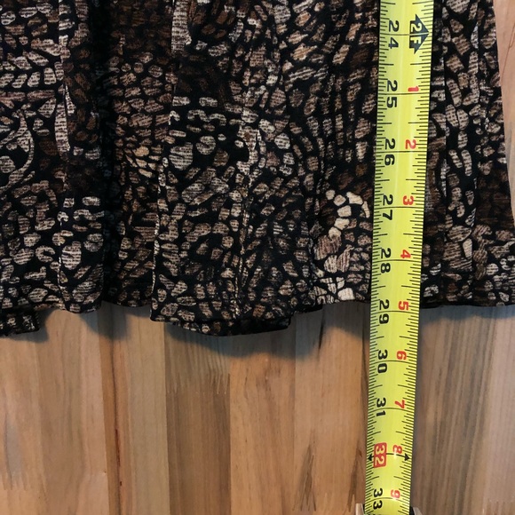 Chico’s travelers midi skirt mosaic pattern size 2 - Picture 3 of 5